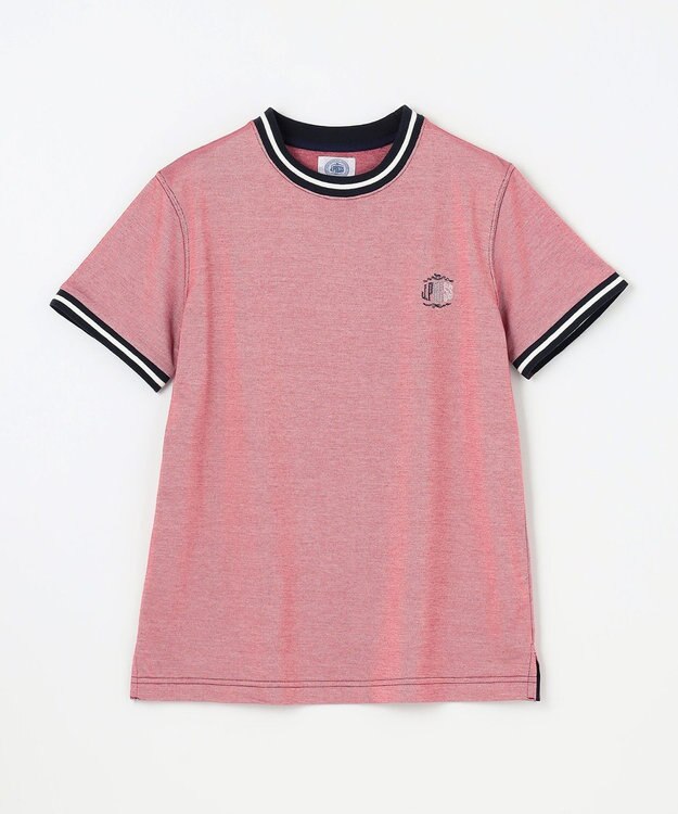 J.PRESS KIDS 【140-170㎝】COOLMAX コンビボーダー リブＴシャツ レッド系