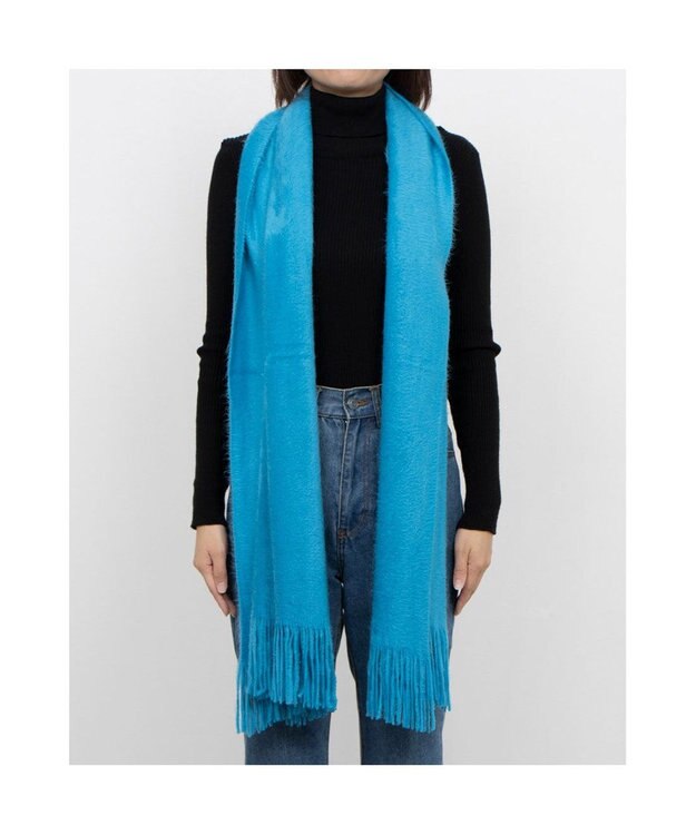 UNBILLION カシュネ cache nez / アクアミノラッセルミンク起毛ストール ターコイズ