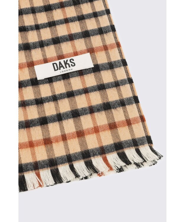 DAKS ハウスチェックシルクマフラー ハウスチェック
