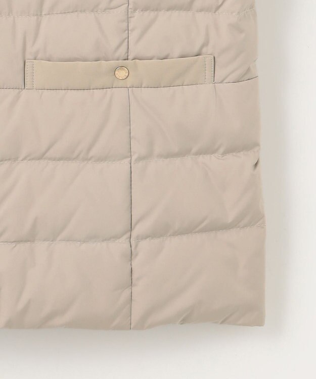 ANY SIS S 【撥水・洗える】2WAYノーカラーダウン ジャケット ベージュ