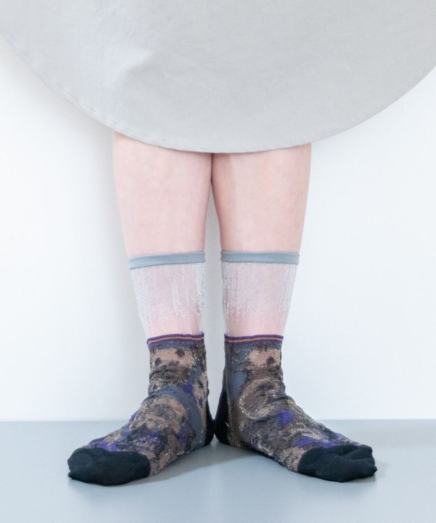 COQ フワリ シアーラメソックス ブラック