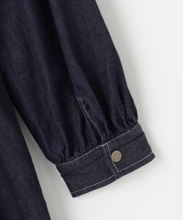 Feroux デニムミディ ワンピース ネイビー系