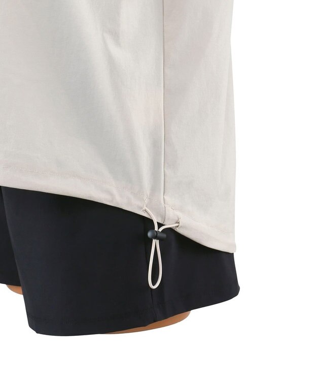 San-ai Resort（三愛水着楽園） 【WEB限定】ラッシュガード付き4点セット水着 9号11号13号【BeachQueen(ビーチクイーン）】 ベージュ