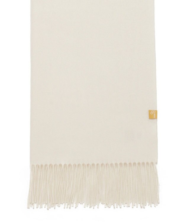 MOONBAT WEB限定【洗える】ミエル (miel) カシミヤ100％ 無地ストール ホワイト