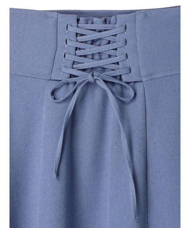 earth music&ecology バックレースアップスカート Blue