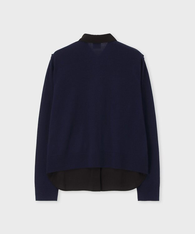 Paul Smith バイカラー シャツコンビ ニット ブラック