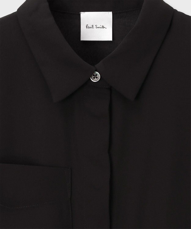 Paul Smith バイカラー シャツコンビ ニット ブラック