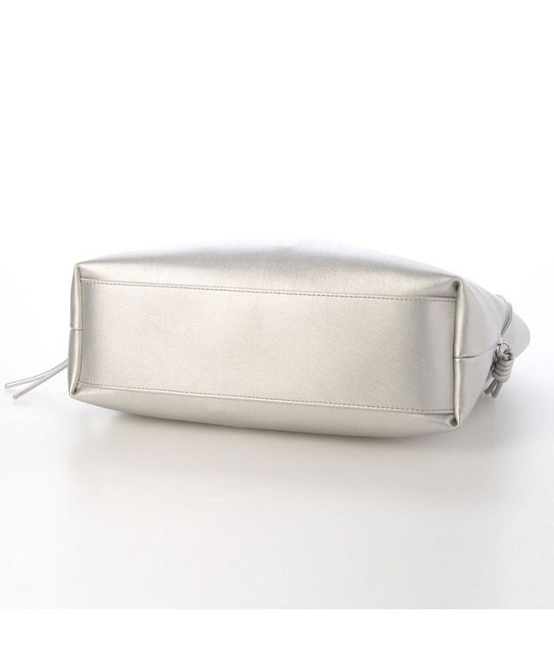 UNBILLION カシュカシュ cachecache / 3ピースソフト合皮トート シルバー