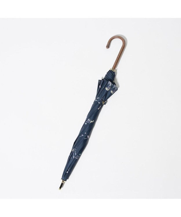 UNBILLION cache nez / アンティークフラワーバルーンショートパラソル ネイビー