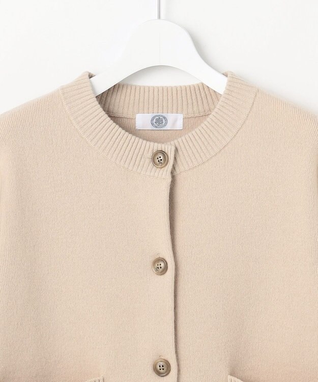 J.PRESS LADIES S CAT ニット カーディガン ベージュ系