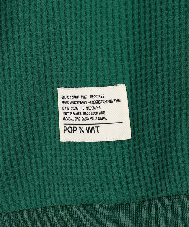 PW CIRCULUS 【WOMEN】ワッフルハーフジップポロ 2026年モデル ゴルフウェア レディース グリーン系