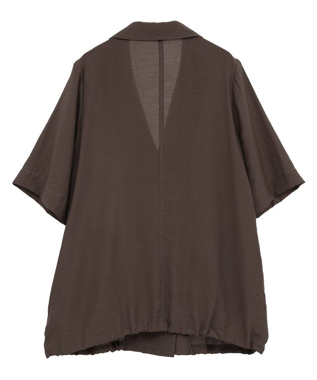 YECCA VECCA ハーフスリーブライトジャケット Brown