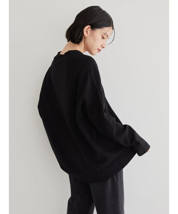 AMERICAN HOLIC バイパチＶネックニットプルオーバー Black