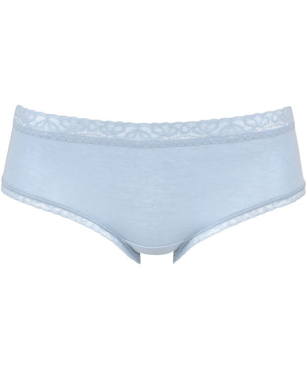 Wing ショーツ　【デイリーフィットやわらかコットン】　ここちよいフィット感　はきこみ丈あさめ　EC2200　ウイング／ワコール ブルー