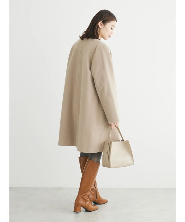 Green Parks リブニットミニワンピース Gray Mixture