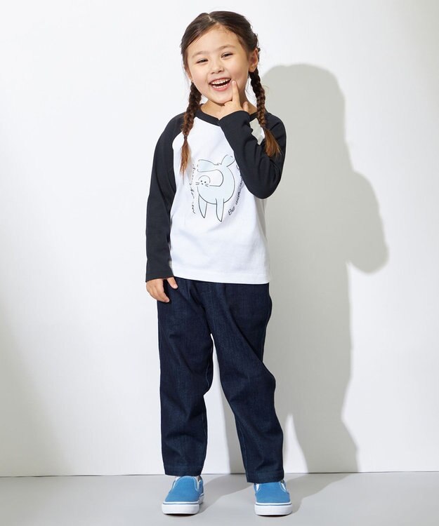 HELLY HANSEN 【キッズ】ロングスリーブアニマルティー ブラック