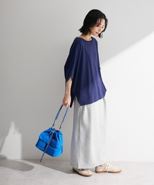 Green Parks 冷やっとすずやかドルマンプルオーバー Navy