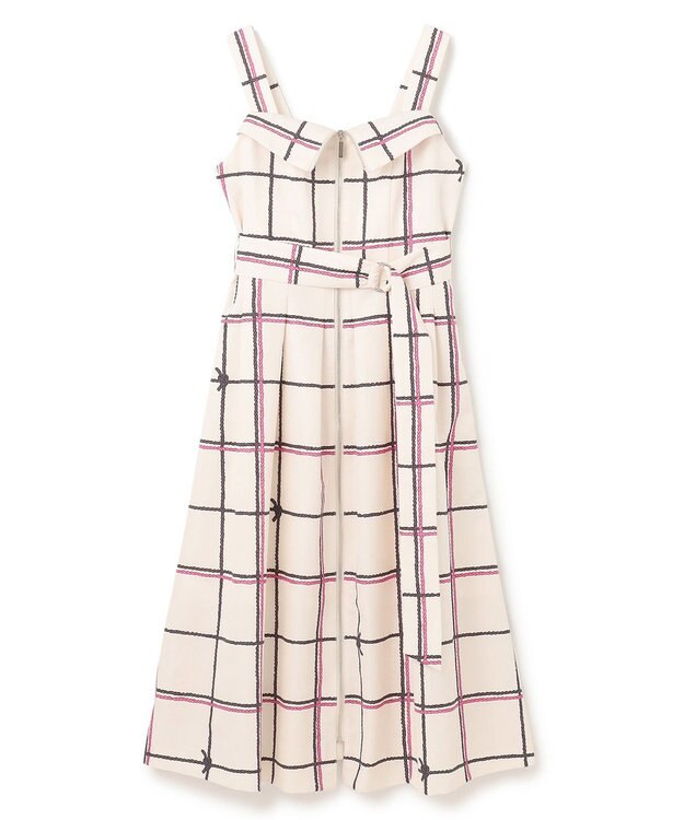 GRACE CONTINENTAL ロープチェックワンピース キナリ