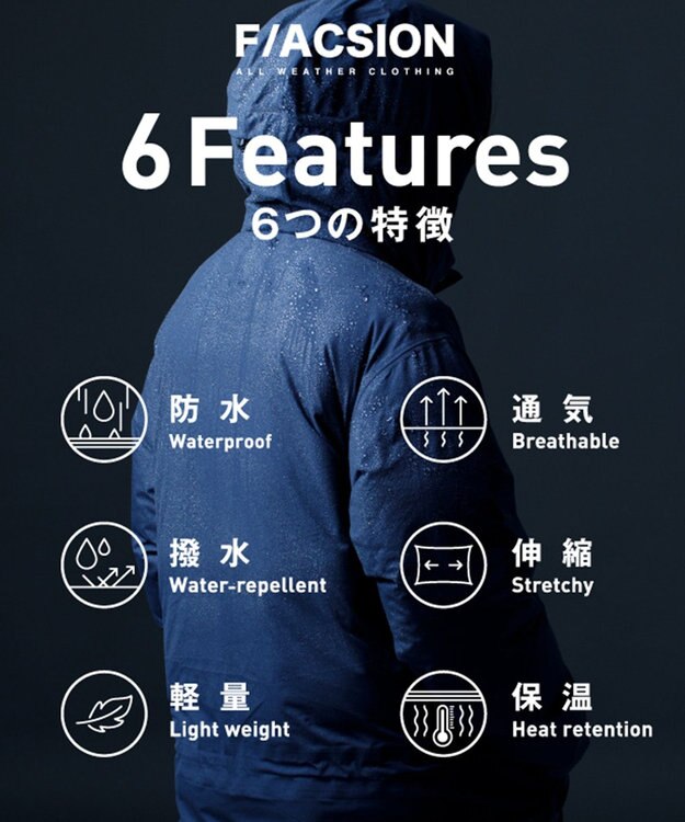 F/ACSION YUKIZURI ダウンジャケット BLACK