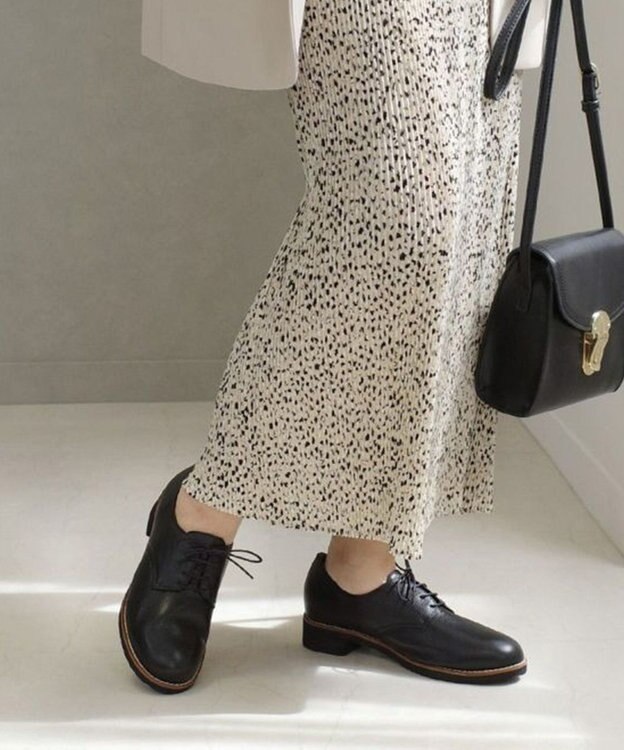 Pointer 本革軽量レースアップローファー ブラック