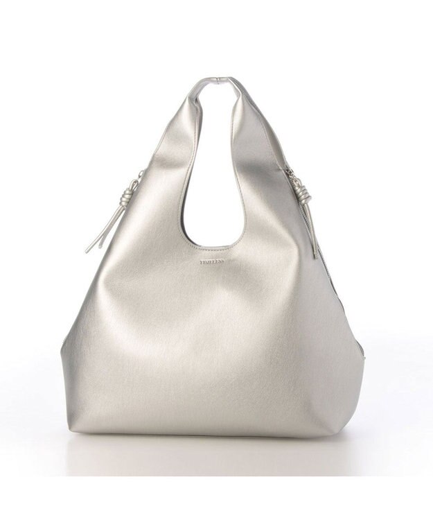 UNBILLION カシュカシュ cachecache / 3ピースソフト合皮トート シルバー