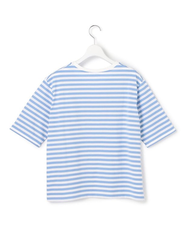 ICB 【30th ANNIVERSARY】 PARIS ボーダーTシャツ サックス×オフホワイト