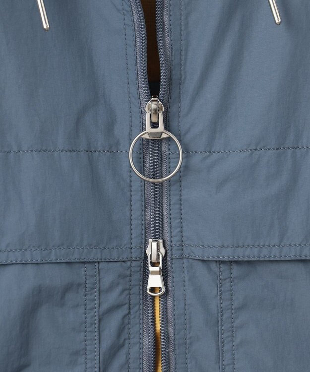 J.PRESS MEN 【撥水 / 機能性抜群 / パッカブル仕様】ナイロンタフタ ウェザーパーカー サックスブルー系