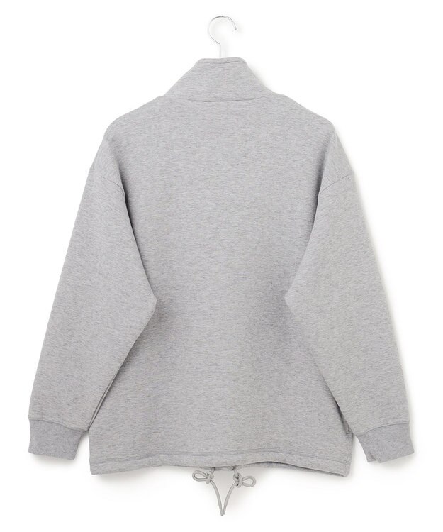 J.PRESS YORK STREET 【UNISEX】スタンド ハーフジップ プルオーバー スウェット ライトグレー系