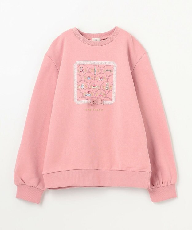 組曲 KIDS 【150-160㎝】NutsCracker トレーナー ローズ系