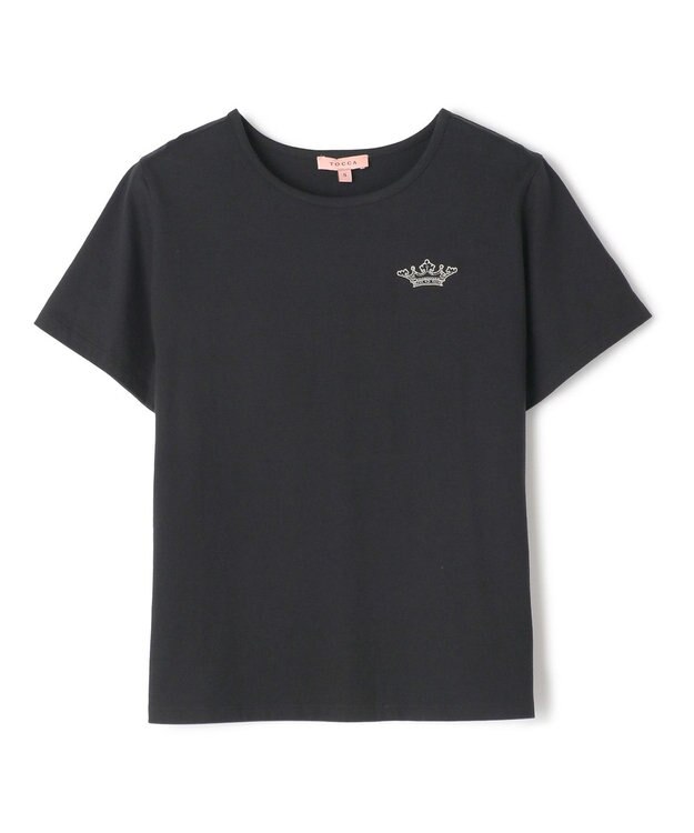 TOCCA 【洗える】TOCCA LOGO TEE Tシャツ ブラック系