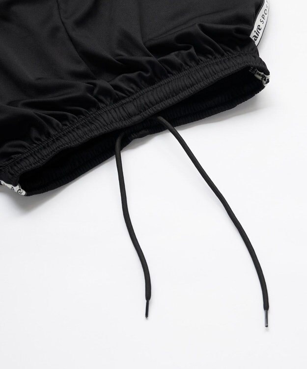 OP／FILA 【Marie claire sports】ロゴテープパンツ62丈 ブラック