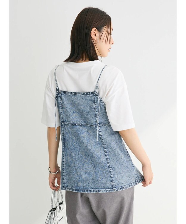 Green Parks ・ＥＬＥＮＣＡＲＥ　ＤＵＥ　デニムロングキャミ Light Indigo