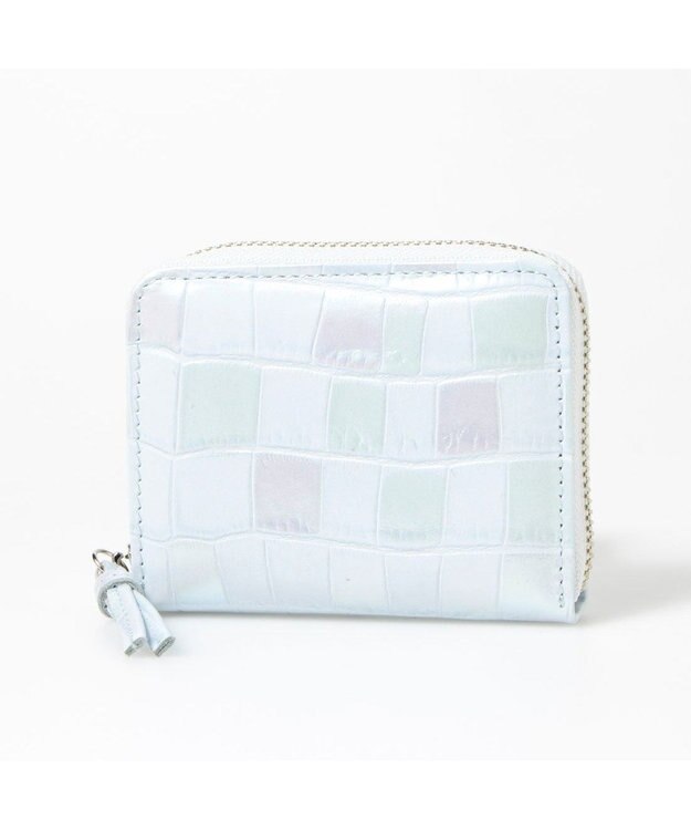 UNBILLION ペルケ perche / パールパステル・ジャバラカードウォレット サックスブルー