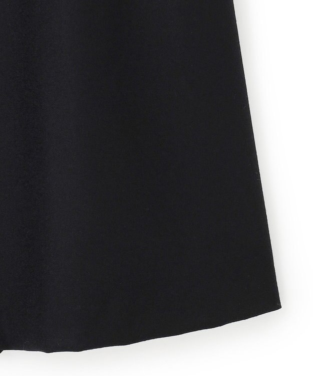 23区 ウールミルドストレッチフロントタック Aラインスカート ブラック系