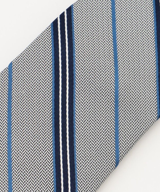 J.PRESS MEN 【STRUCTURE MIX COLLECTION】レジメンタル ネクタイ グレー系1