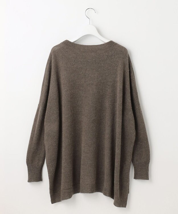 自由区 ポンチョニット ブラウン系