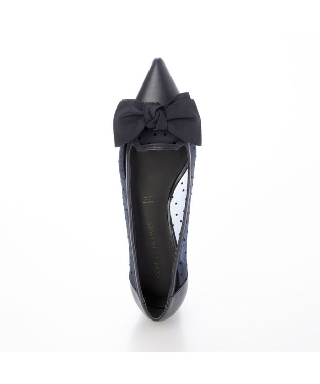 MODE ET JACOMO <MODE ET JACOMO>ビッグリボンオペラパンプス ネイビー