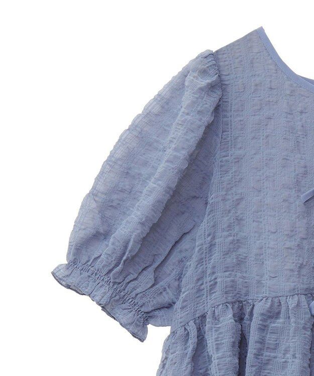 earth music&ecology シアーパフチュニック Gray