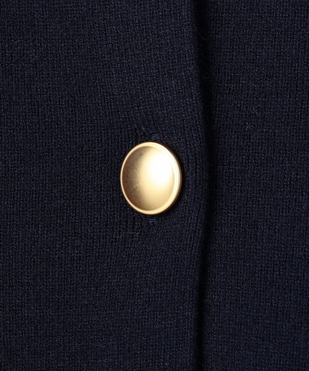 ANY SIS L CICA加工 ニット ジャケット ネイビー