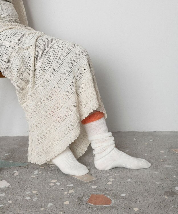 TRICOTE モヘアリブルーズソックス 80IVORY