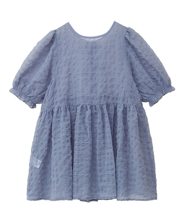 earth music&ecology シアーパフチュニック Gray