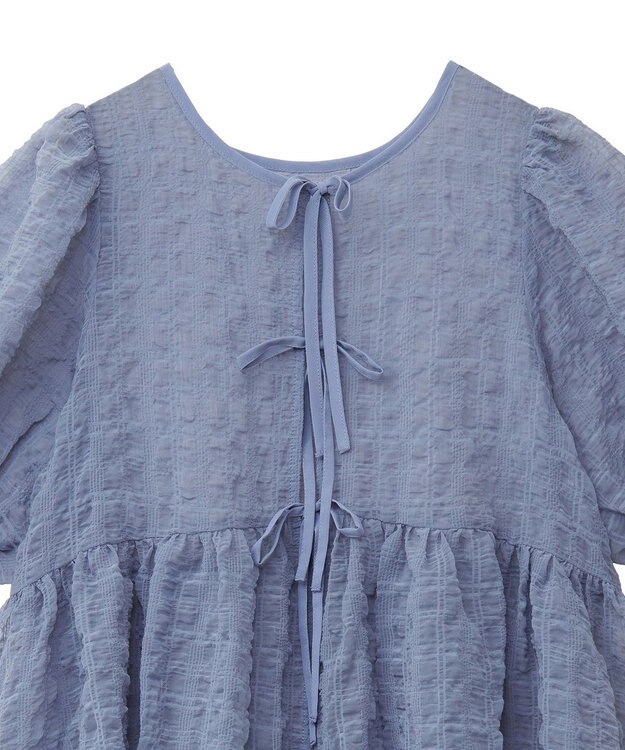 earth music&ecology シアーパフチュニック Gray