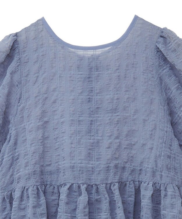 earth music&ecology シアーパフチュニック Gray