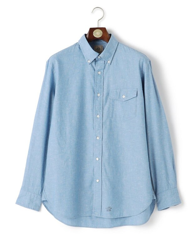 J.PRESS MEN 【WEB・一部店舗限定】インディゴ シャンブレー シャツ サックスブルー系
