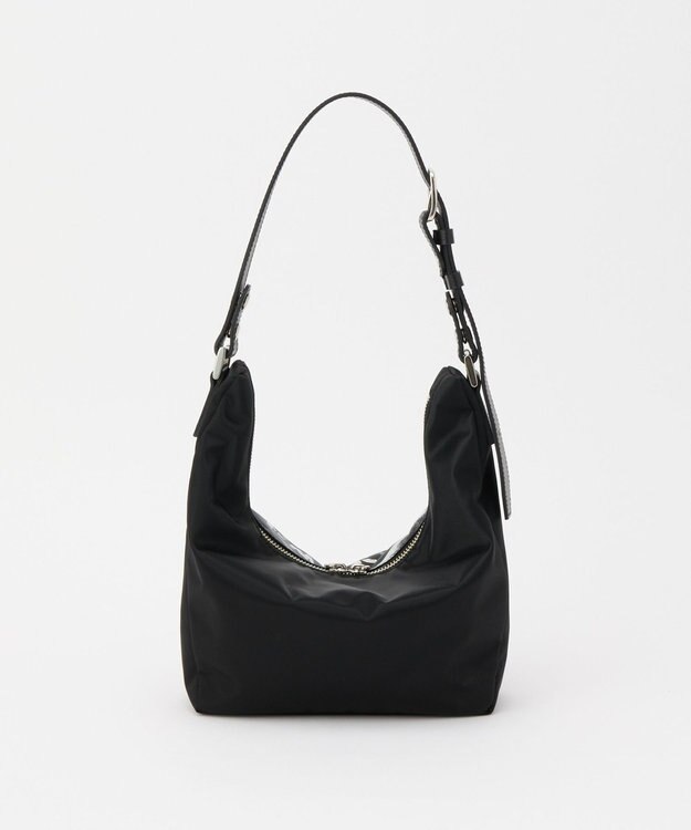 russet ステンシル風プリント ナイロン2WAYミニショルダーバッグ(SF-270) Black