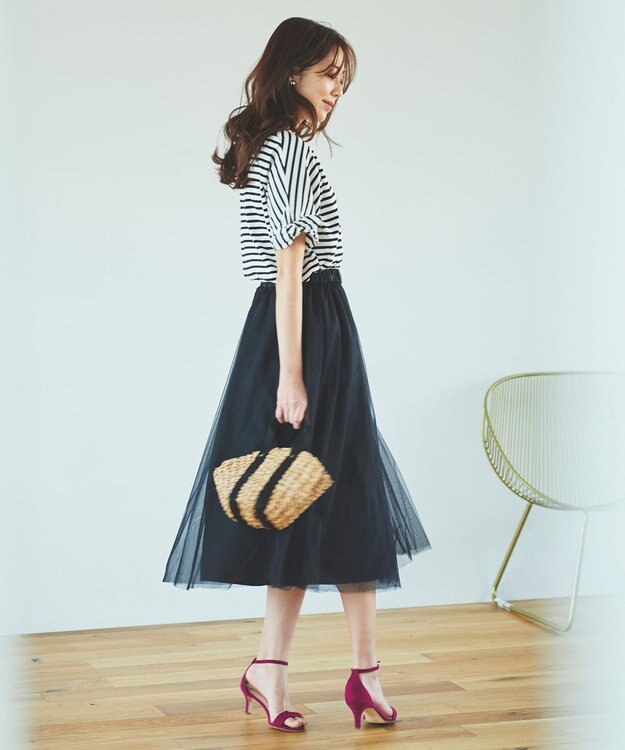 Feroux チュール スカート ブラック系