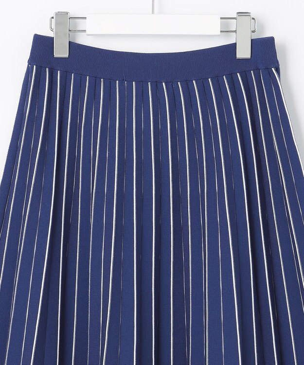 自由区 【洗える/マルチWAY】コットンアセテートニットセットアップ ダルブルー系1