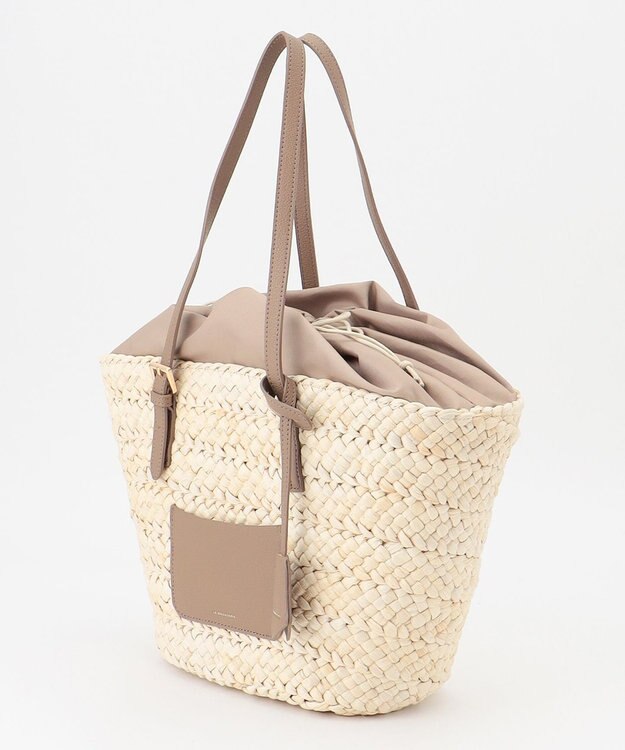 LA BAGAGERIE 【メイズ】ワイドバスケット グレージュ