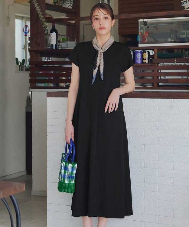 Tiaclasse 【選べる柄タイプ】プリーツスカーフ Cグレージュ