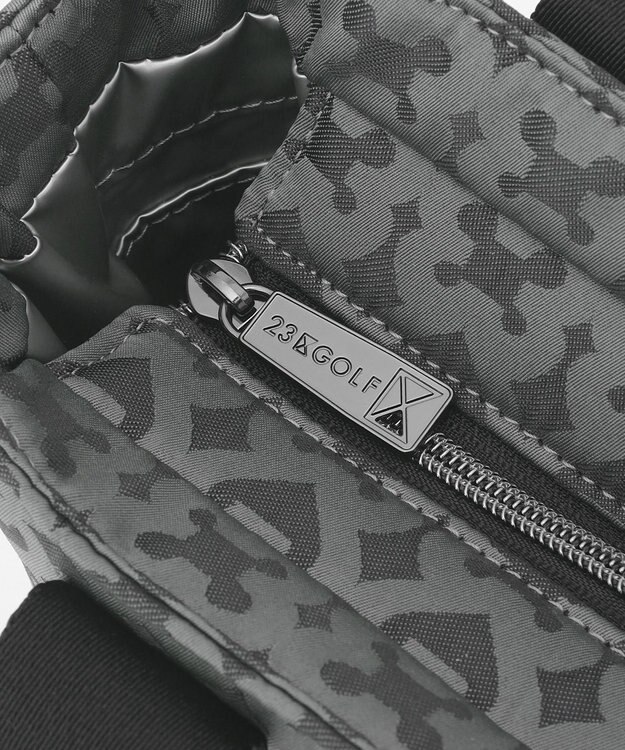 23区GOLF 【UNISEX】モノグラムカートバッグ　保冷機能で夏場のラウンドも便利！ ブラック系5